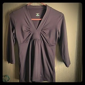 Patagonia brown 3/4 sleeve top